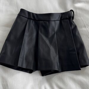 Zara Kids Faux Leather Skort